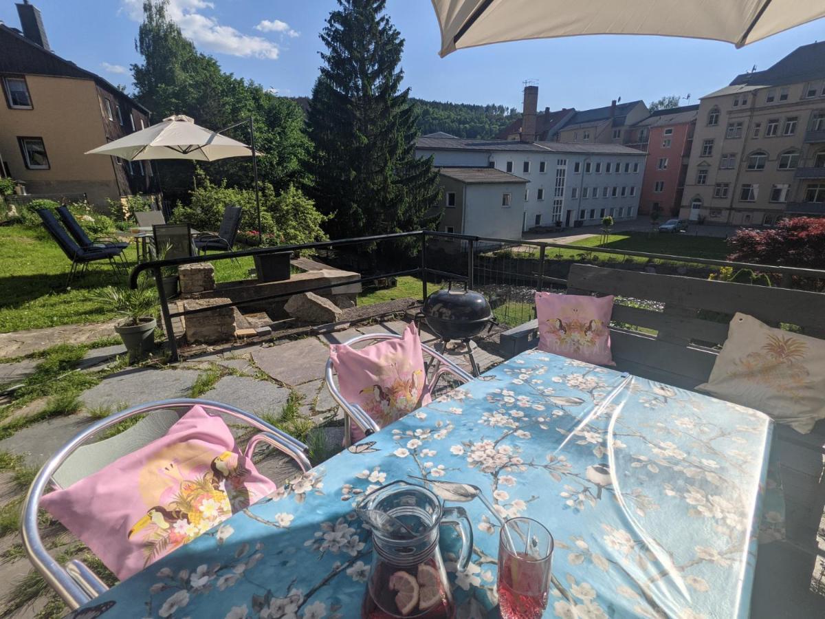 Apartmán Urlaubstraum Mit Pool, Terrasse & Fluss Im Garten - Ut Sebnitz Exteriér fotografie