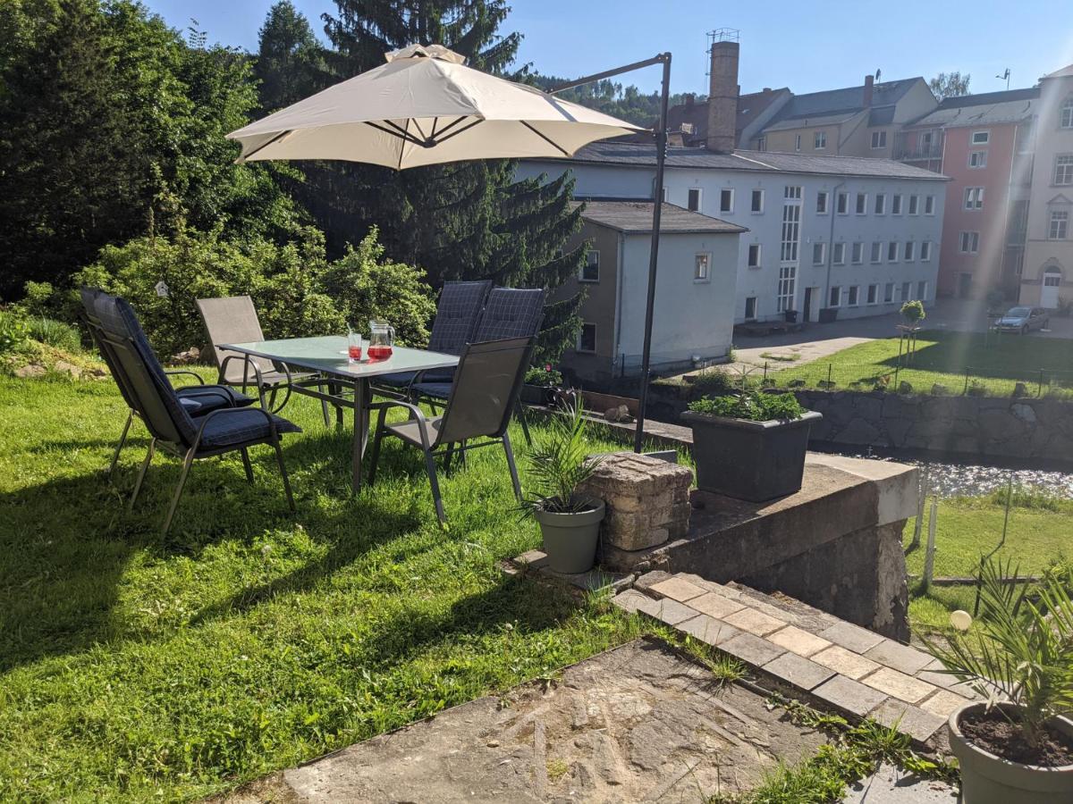 Apartmán Urlaubstraum Mit Pool, Terrasse & Fluss Im Garten - Ut Sebnitz Exteriér fotografie